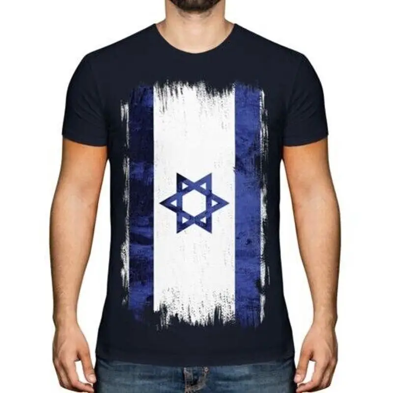 Summer Grunge Clothing - Isreal Grunge Flagge Herren T-Shirt Yisrael