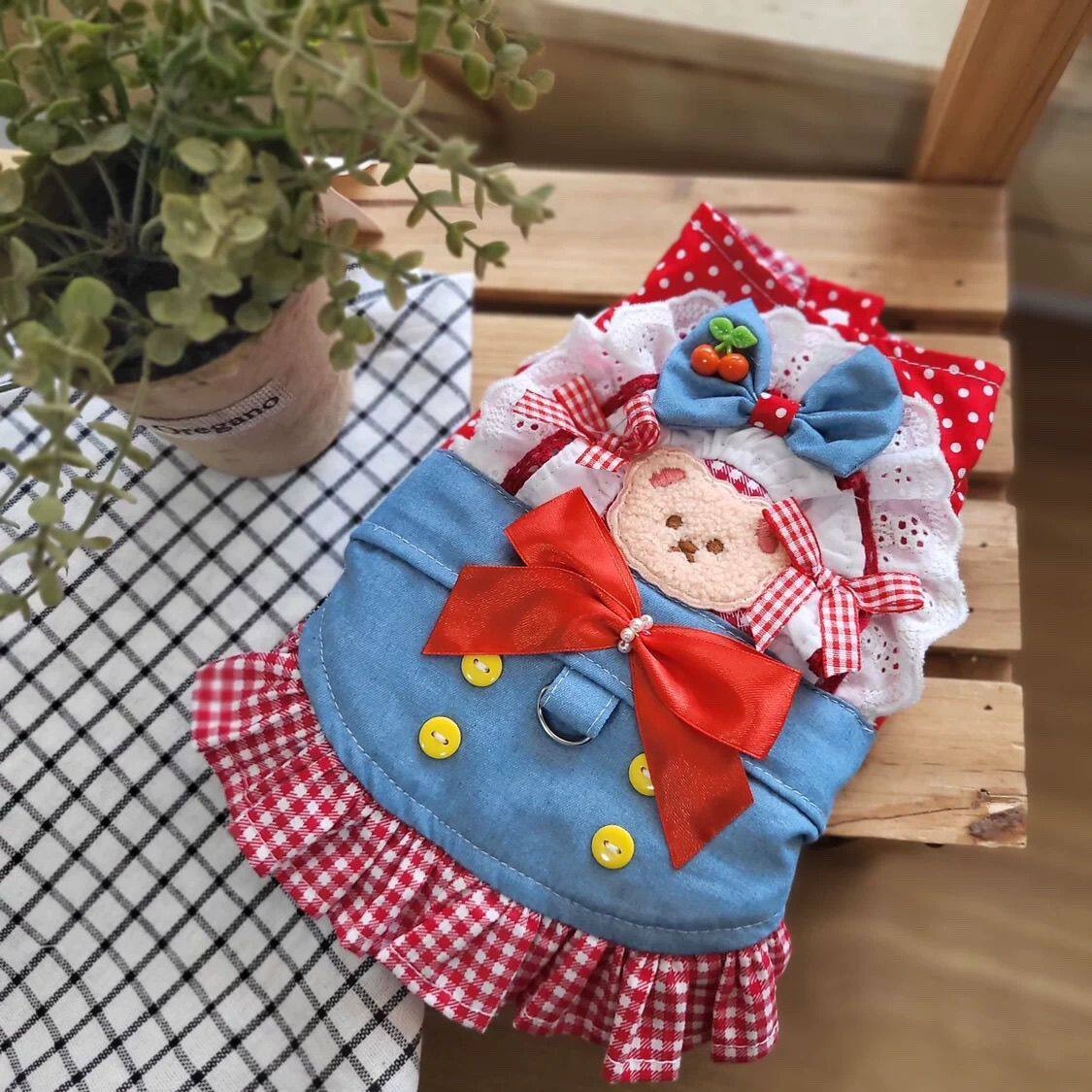 Xl Summer Clothing - Spring Pet Clothes Classic Red Grid