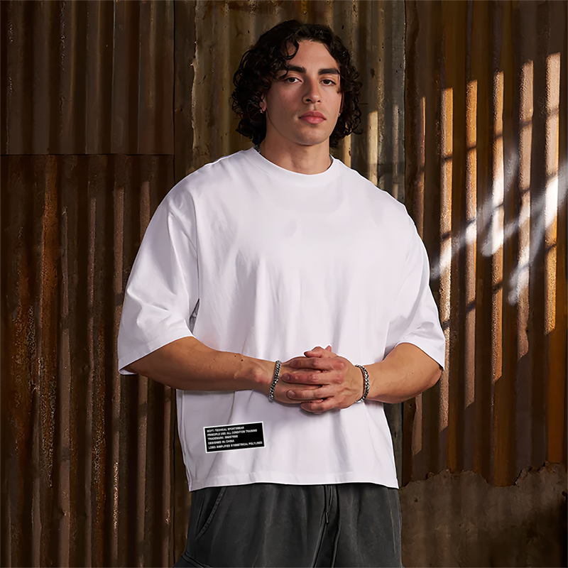 Summer Clothing Drop - Oversized Boxy Dropped Shoulders Mens Running