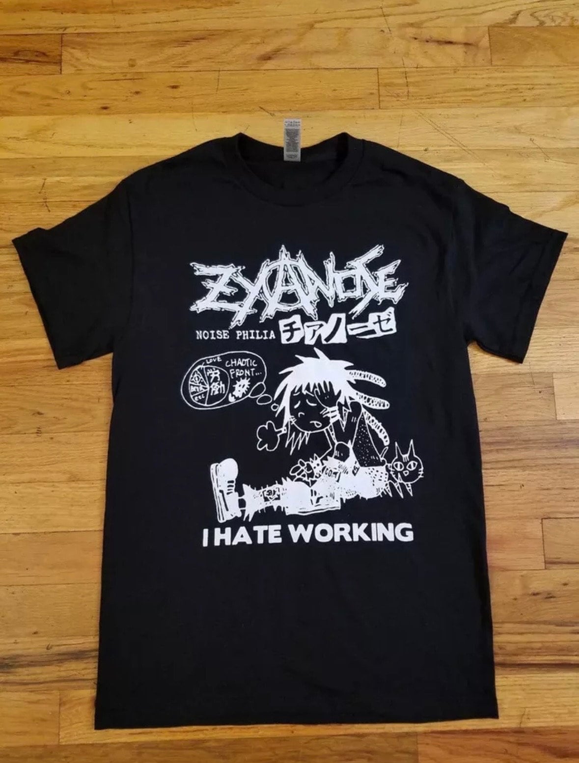 Summer Grunge Clothing - Zyanose I Hate Working T Shirt