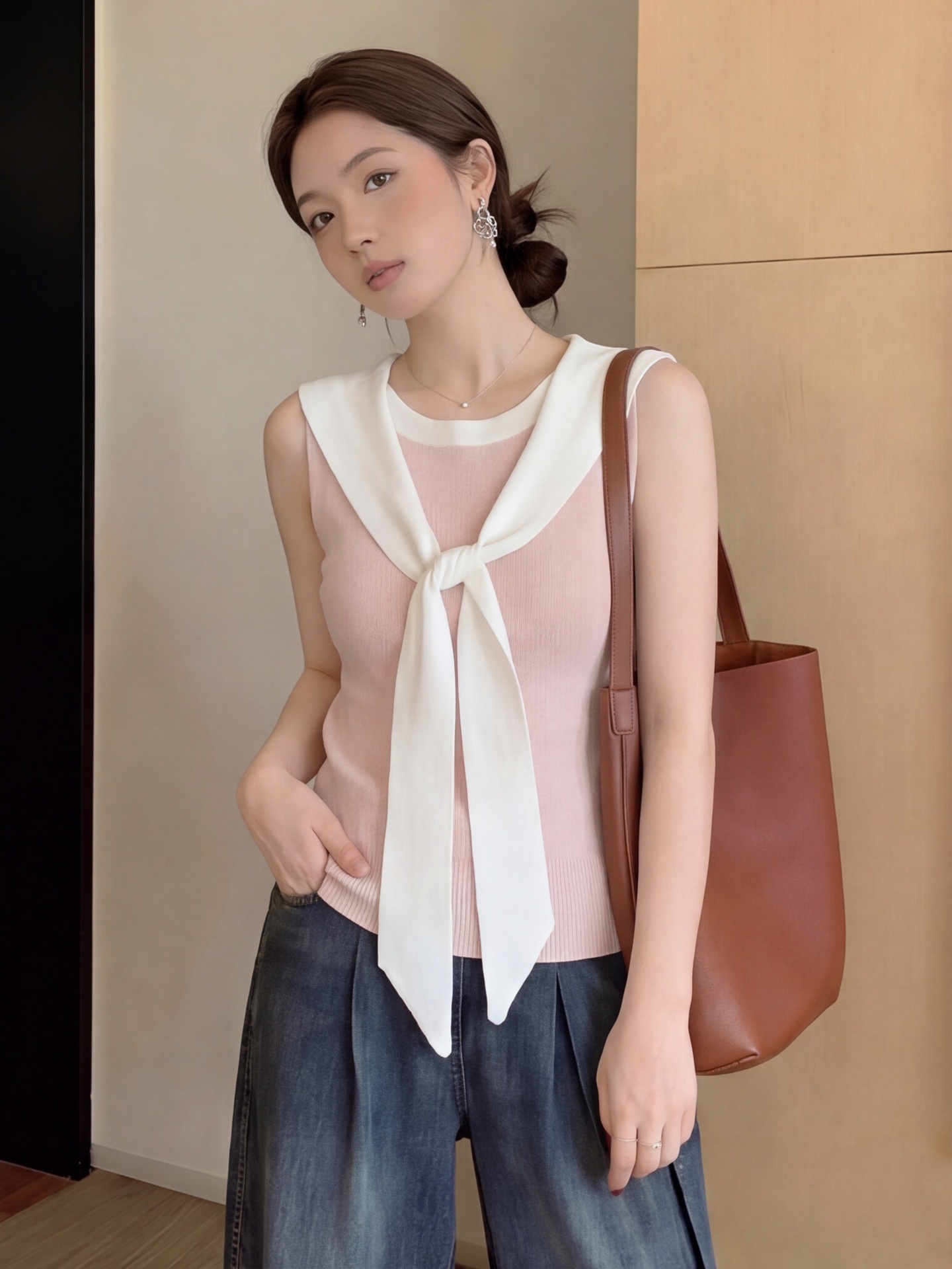 Dopamine Pink Navy Necktie Ves – Summer Clothing Old Navy recenzja i cena