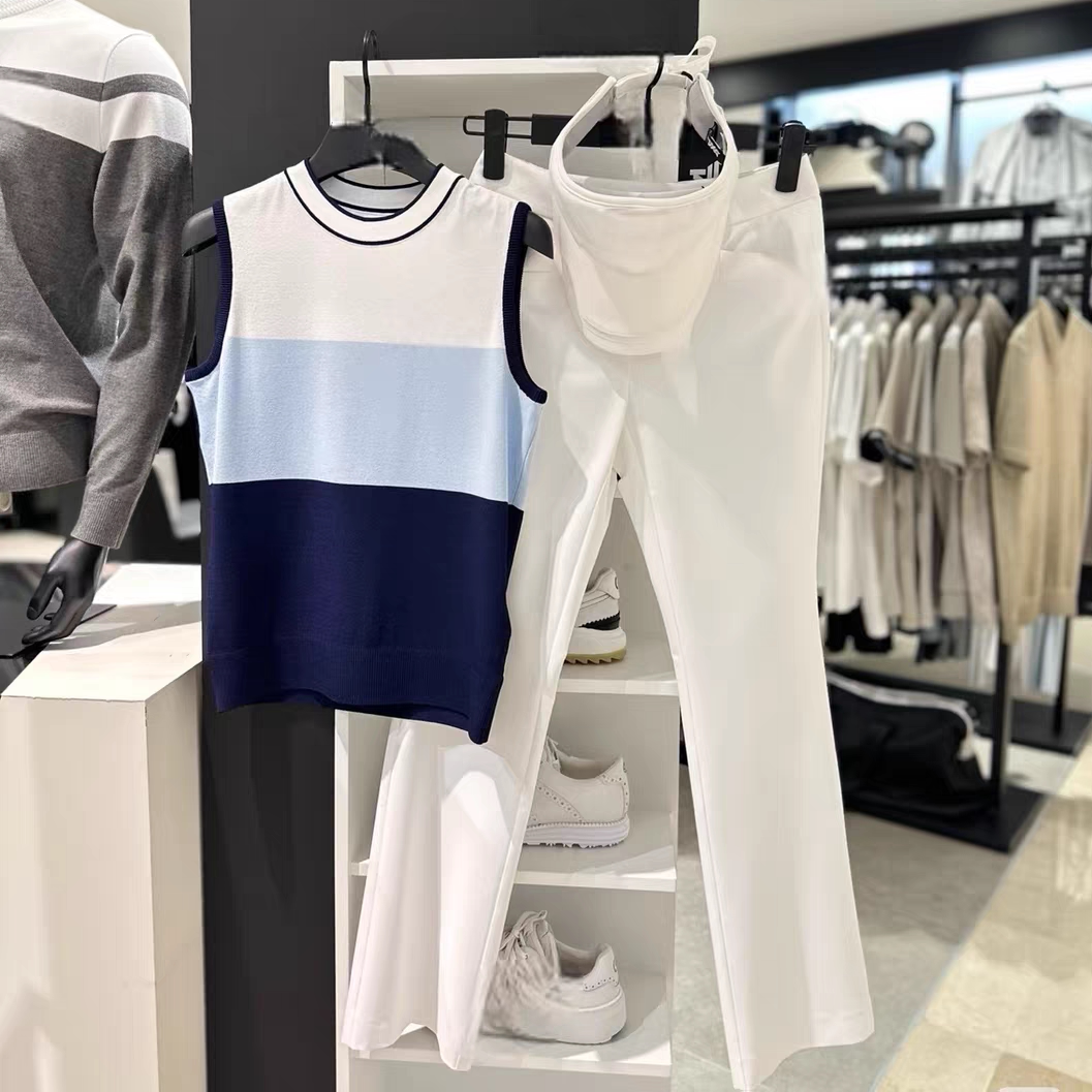 Korean Style Color Block Knit  – Summer Golf Clothing recenzja i cena