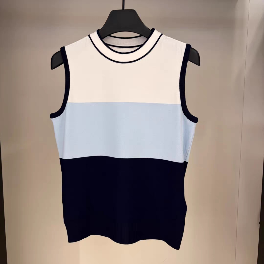 Korean Style Color Block Knit  – Summer Golf Clothing recenzja i cena