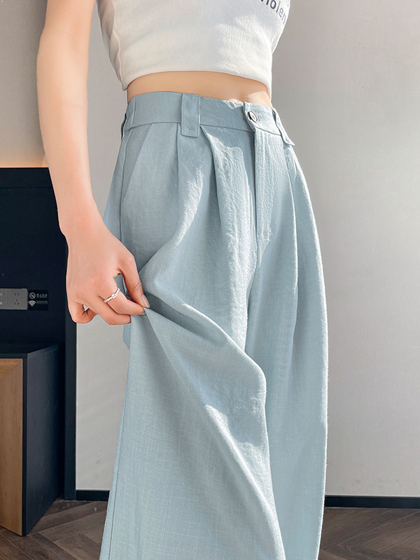 High Waist Linen Wide Leg Pant – Summer Clothing Outlet recenzja i cena