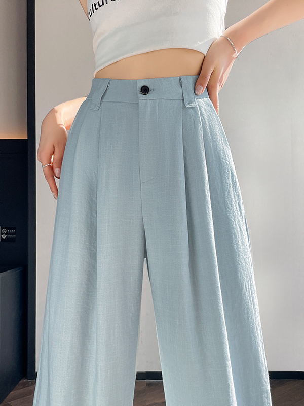 High Waist Linen Wide Leg Pant – Summer Clothing Outlet recenzja i cena