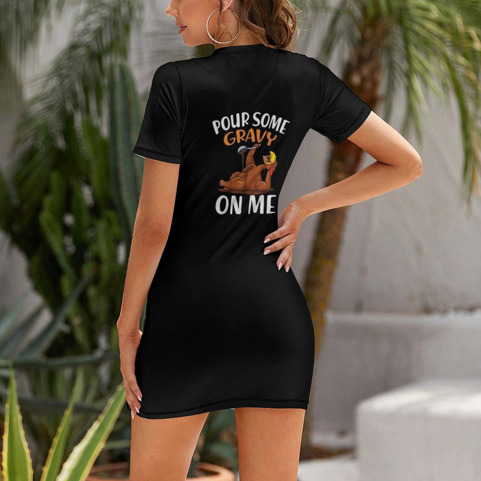 Pour Some Gravy on Me Short-Sl – Summer Clothing Online recenzja i cena