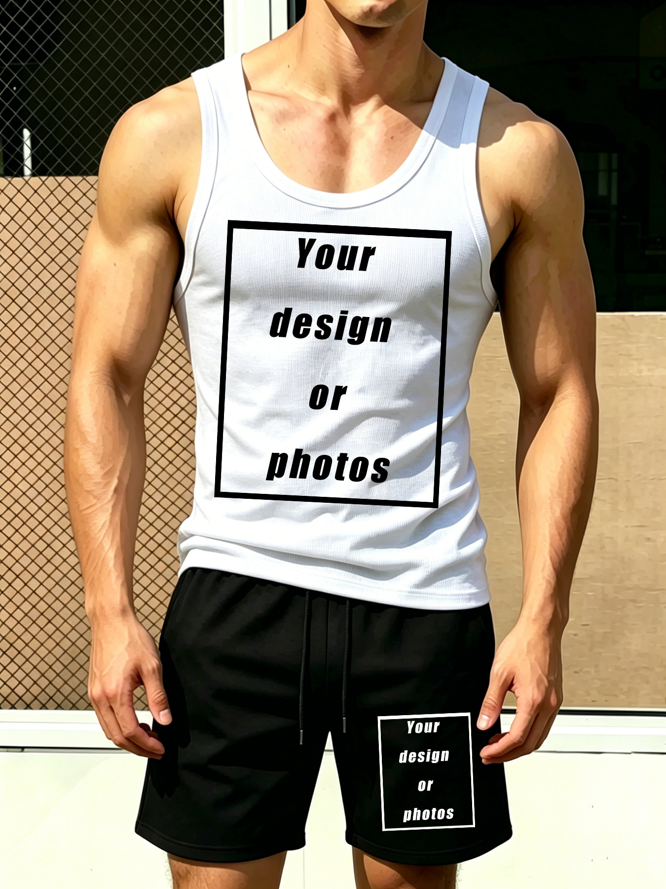 Men's Sports Tank Top Set Shor – Summer Clothing Sets Men recenzja i cena