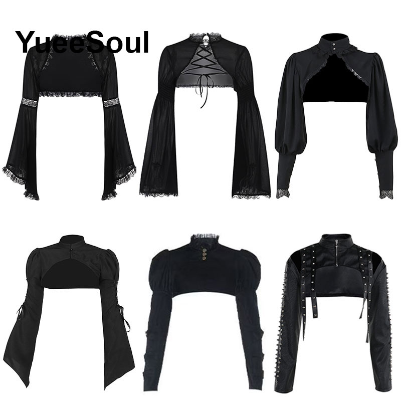Black Women Tees Long Sleeve S – Summer Grunge Clothing recenzja i cena