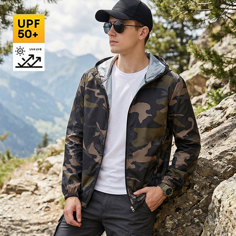 UPF50+ Men's Sun Protection Cl – Yours Clothing Summer Jackets recenzja i cena