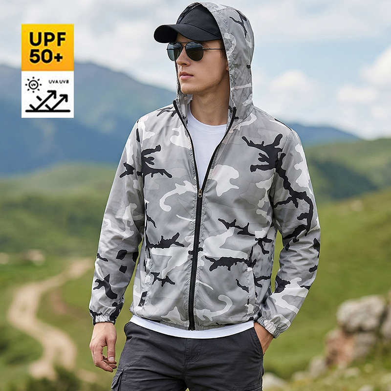 UPF50+ Men's Sun Protection Cl – Yours Clothing Summer Jackets recenzja i cena