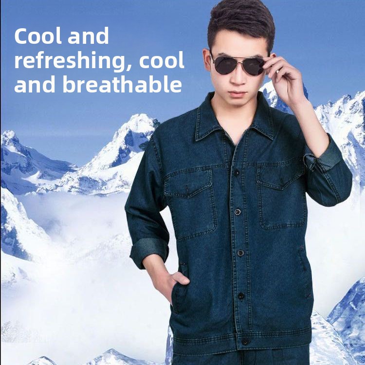 Lightweight Summer Denim Workw – Summer Clothing Sets Men recenzja i cena