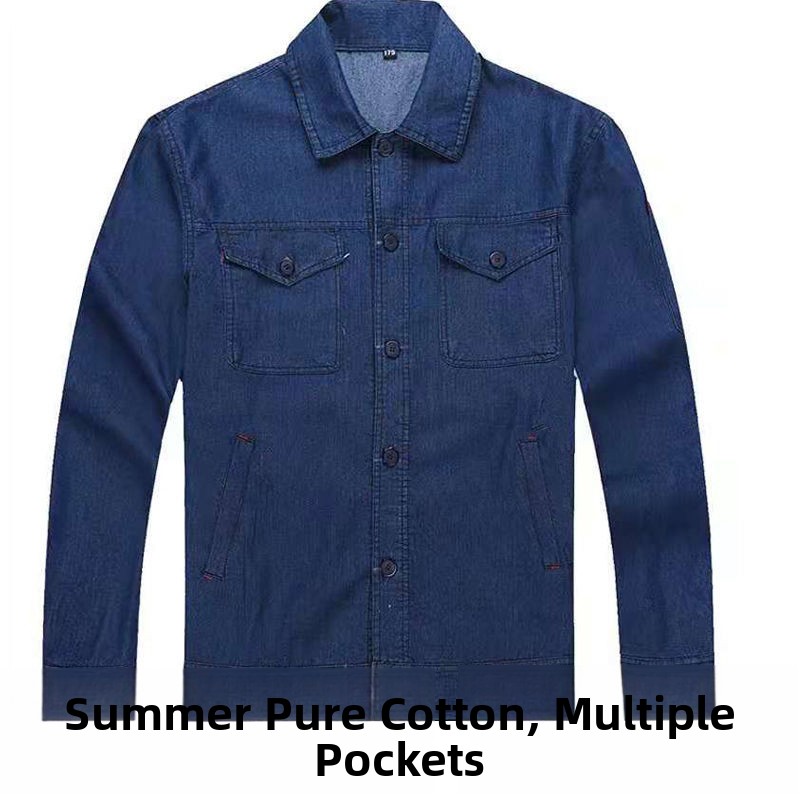 Lightweight Summer Denim Workw – Summer Clothing Sets Men recenzja i cena