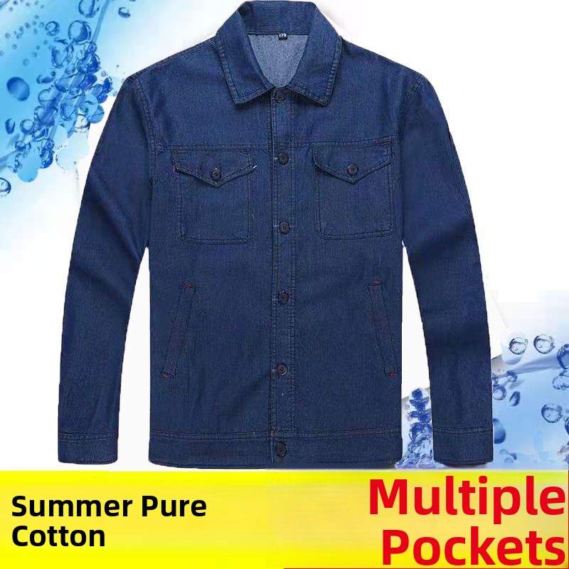 Lightweight Summer Denim Workw – Summer Clothing Sets Men recenzja i cena