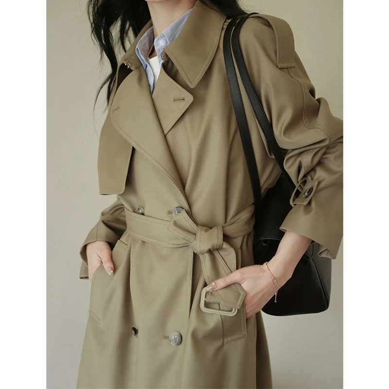 2025 Autumn Women's Trench Coa – Summer Clothing Over 50 recenzja i cena