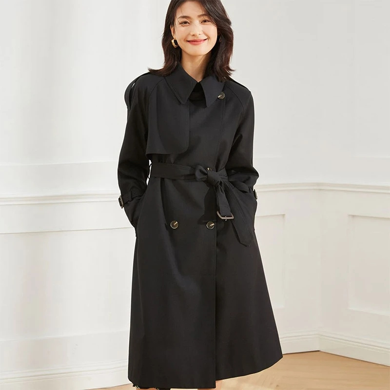 2025 Autumn Women's Trench Coa – Summer Clothing Over 50 recenzja i cena