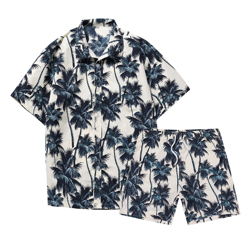 Hawaiian Coconut Tree 3D Print – Summer Clothing Sets Men recenzja i cena