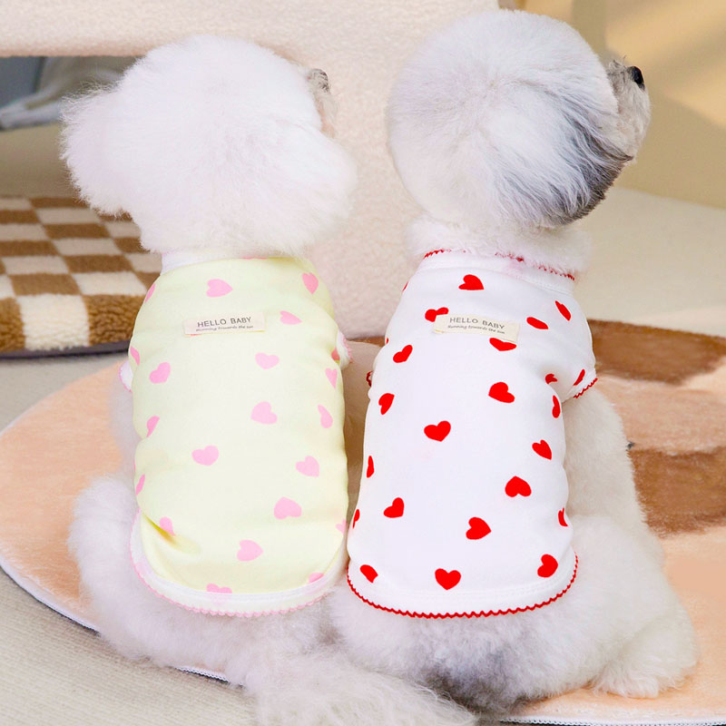 Yellow Red Dog Clothes Short S – Xl Summer Clothing recenzja i cena