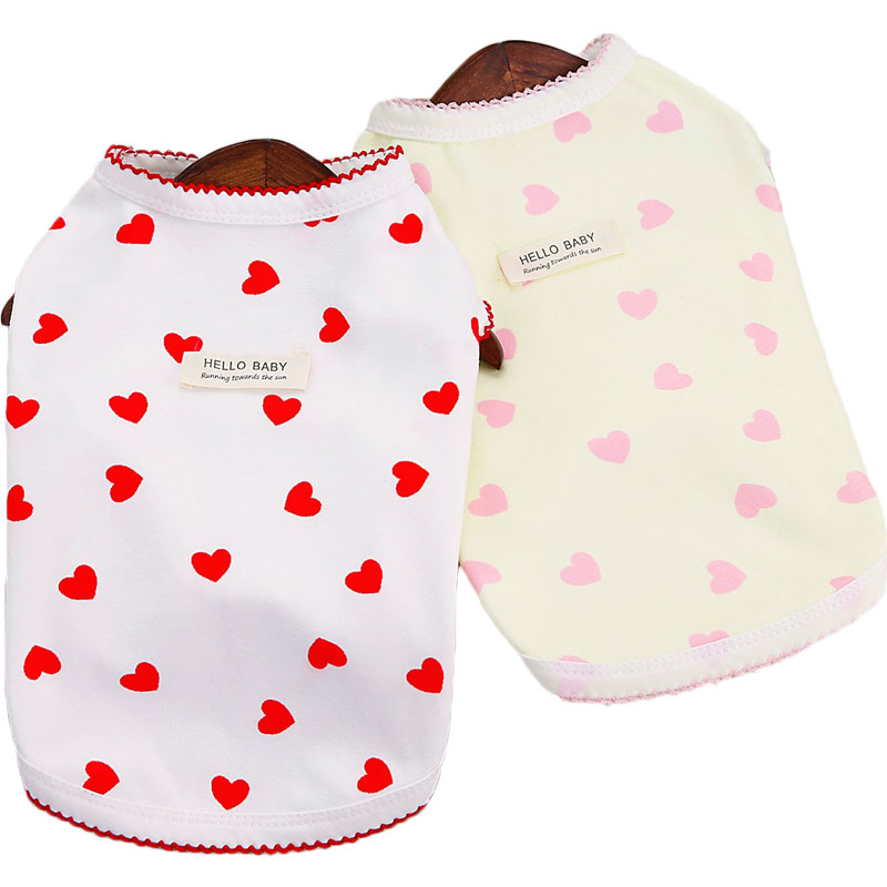 Yellow Red Dog Clothes Short S – Xl Summer Clothing recenzja i cena