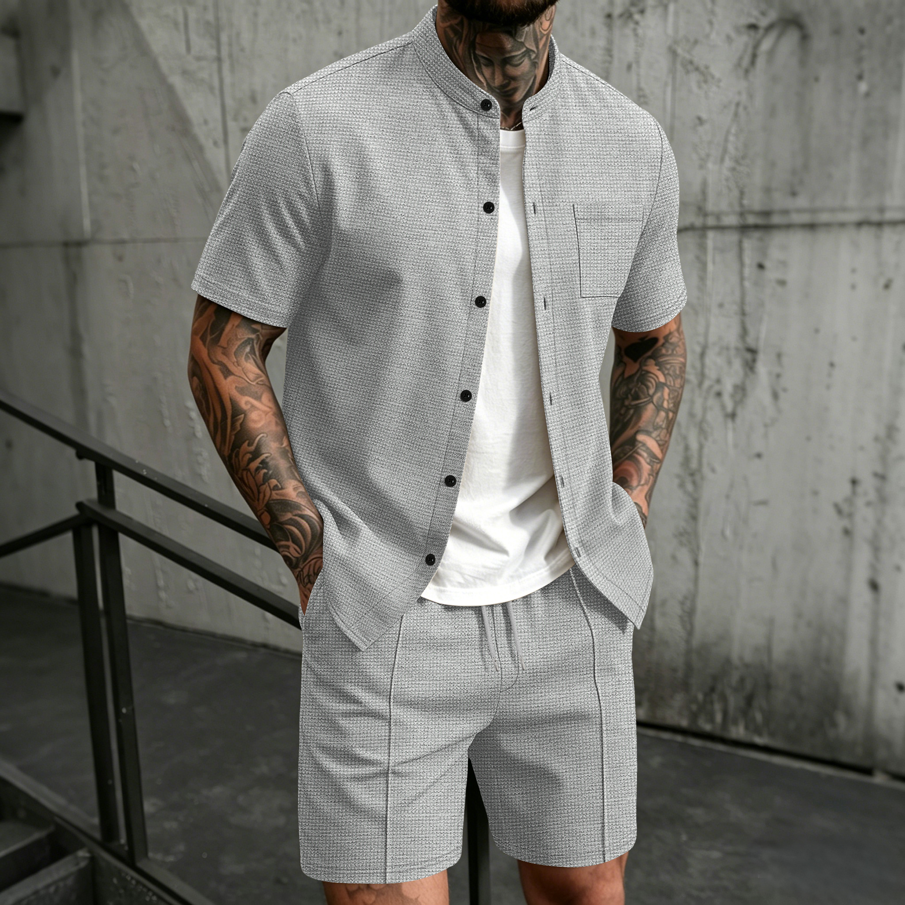 Men's 2 Piece Outfit, Stand Co – Summer Clothing Sets Men recenzja i cena