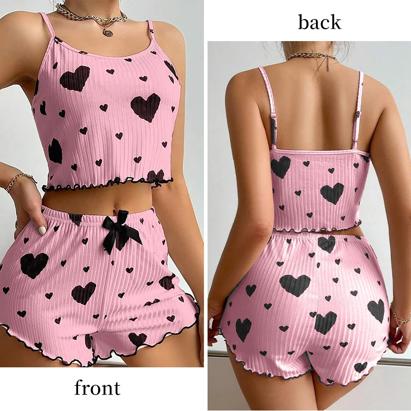 Women Sleepwear Set 2 Piece Sh – Xl Summer Clothing recenzja i cena
