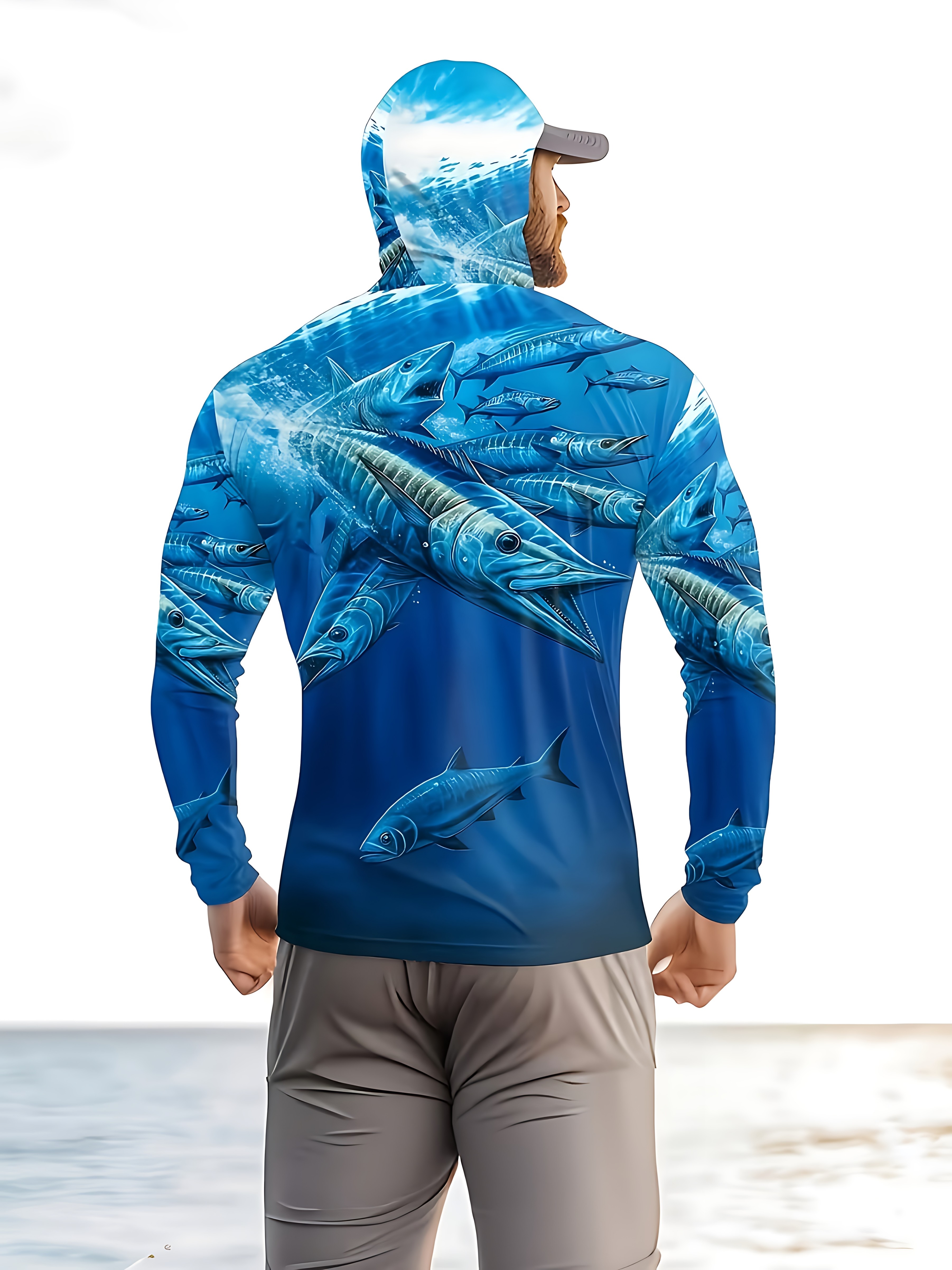 Fishing Shirt Hooded Men Fishi – Summer Clothing Line recenzja i cena