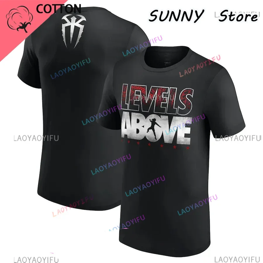 Men's Black Roman Reigns Level – Summer Reign Clothing recenzja i cena