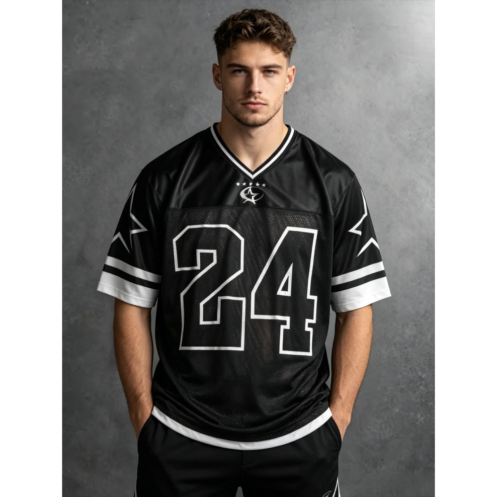 2026 Summer New Men's V-Neck T – Summer Clothing Line recenzja i cena