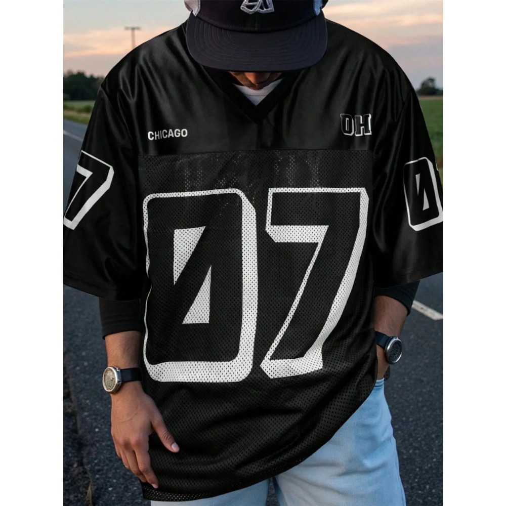 2026 Summer New Men's V-Neck T – Summer Clothing Line recenzja i cena