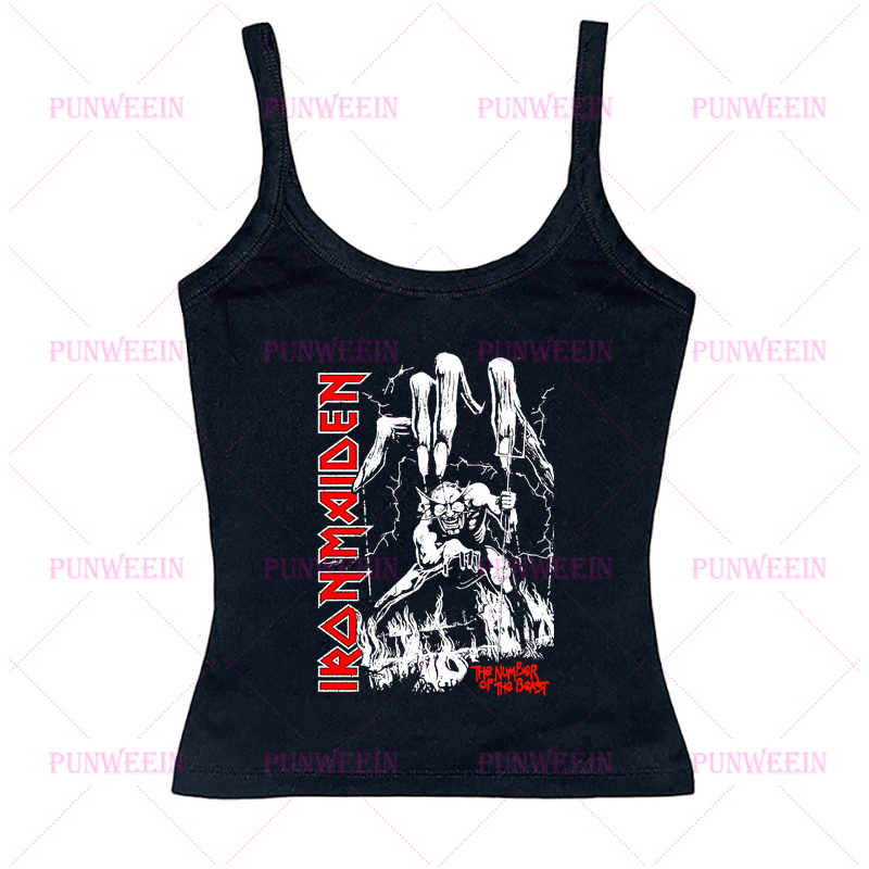 Heavy Metal Crop Top Y2k Grung – Summer Grunge Clothing recenzja i cena