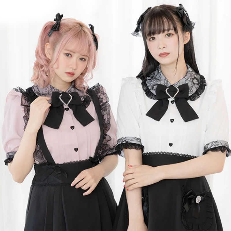 Kawaii Women Shirts Lolita Y2K – Xl Summer Clothing recenzja i cena