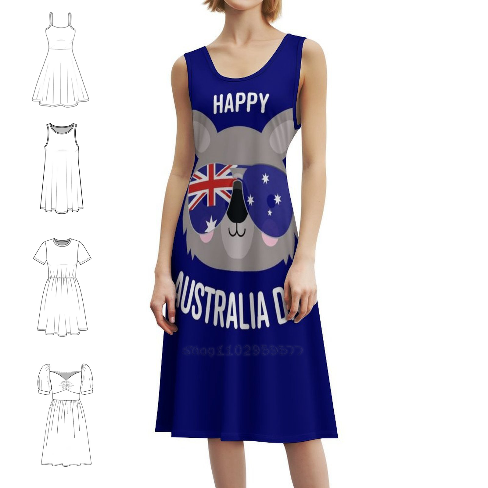 Happy Australia Day-Wombat Wom – Summer Clothing Women Australia recenzja i cena