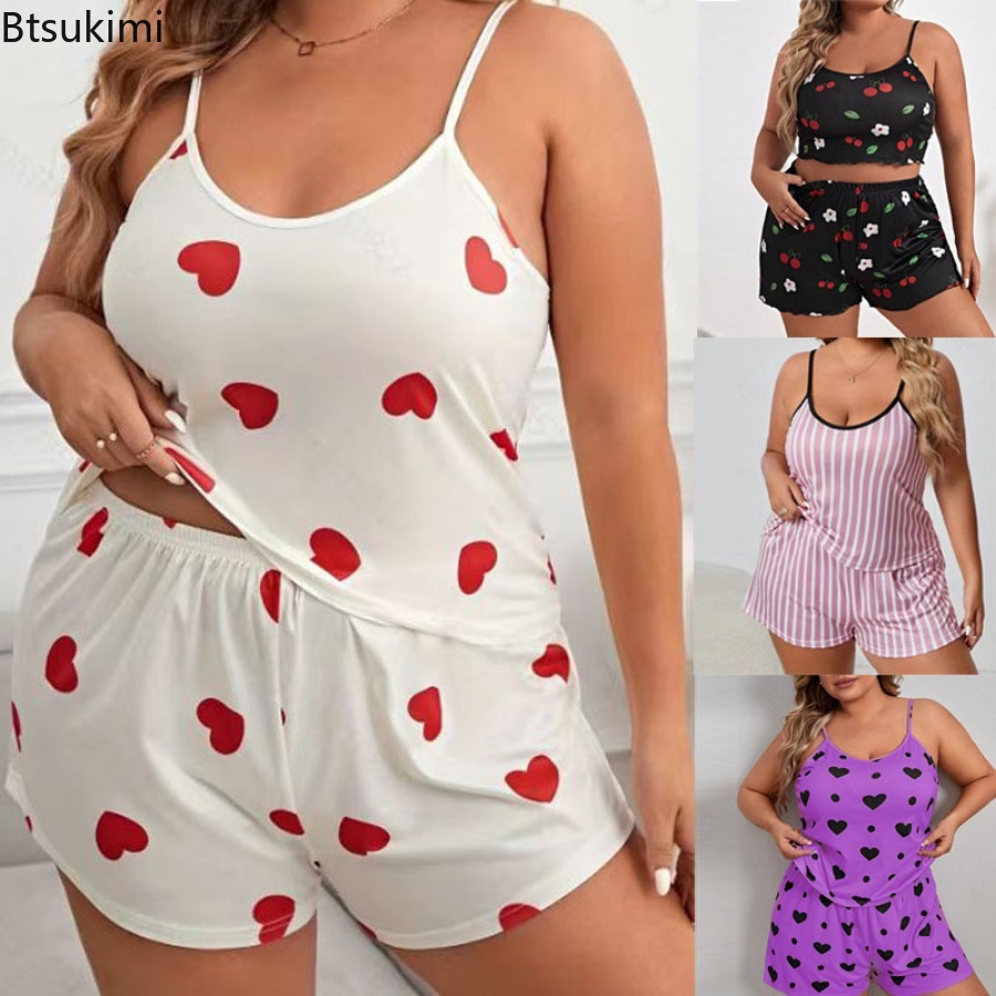 2026 Summer Women's Heart Prin – Xl Summer Clothing recenzja i cena