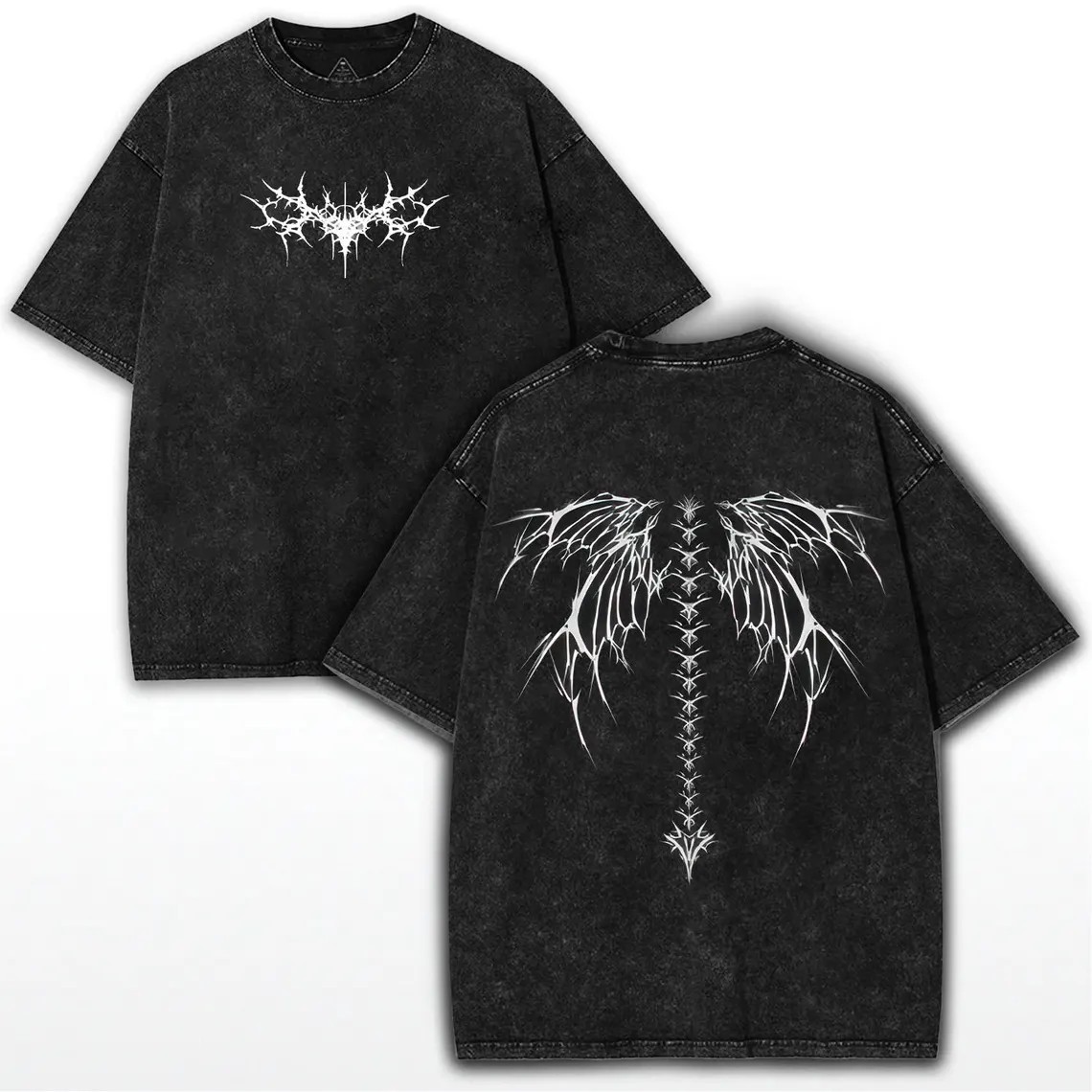 Y2K Gothic Angel Wings T-Shirt – Summer Grunge Clothing recenzja i cena