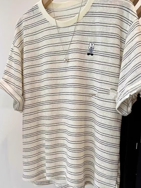 Unisex Pure Cotton Striped Sho – Summer Clothing Outlet recenzja i cena