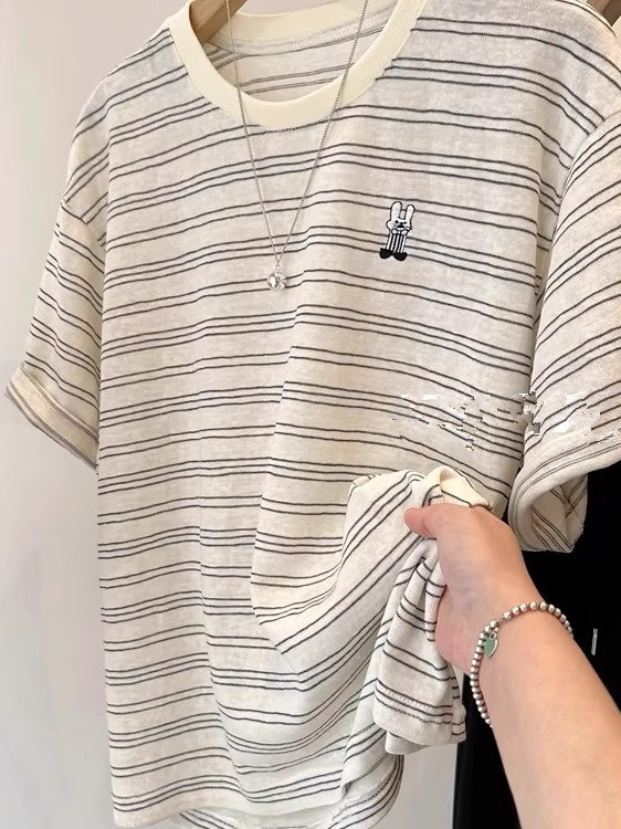 Unisex Pure Cotton Striped Sho – Summer Clothing Outlet recenzja i cena