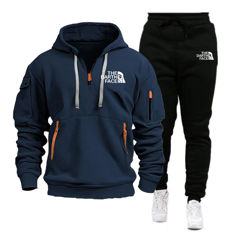 Men's hooded sports shirt set  – Summer Clothing Sets Men recenzja i cena