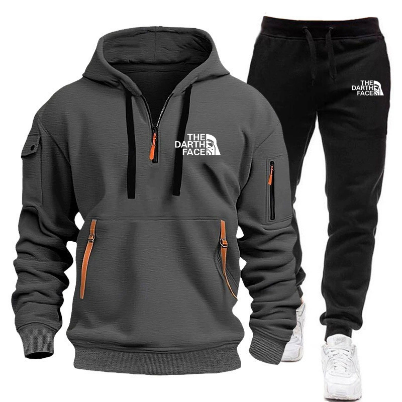 Men's hooded sports shirt set  – Summer Clothing Sets Men recenzja i cena