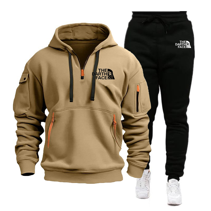 Men's hooded sports shirt set  – Summer Clothing Sets Men recenzja i cena