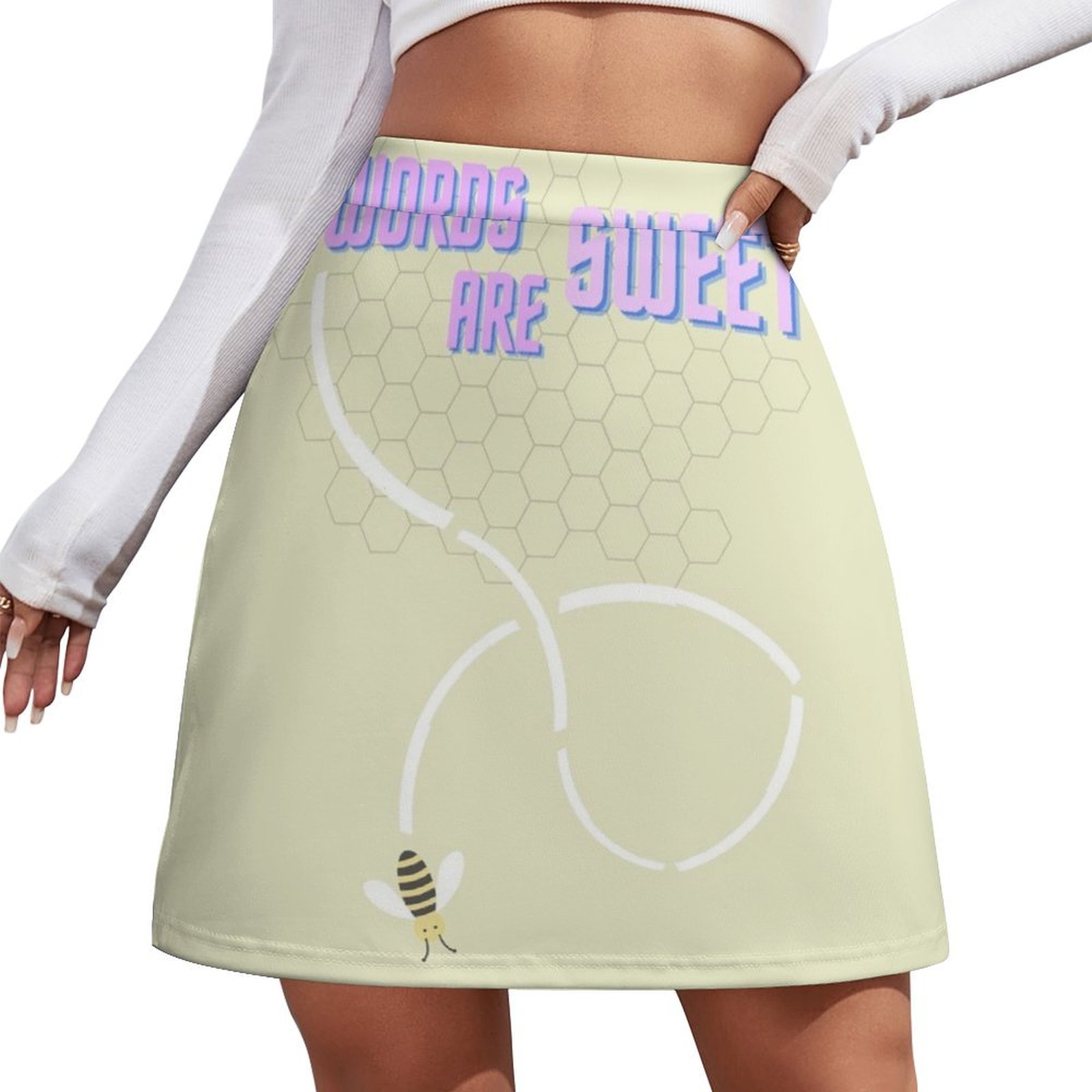 Words are SWEET Mini Skirt min – Summer Clothing Words recenzja i cena
