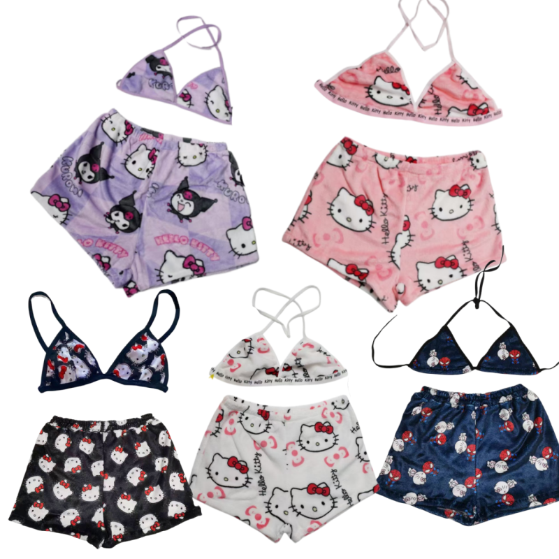 Girl Bikini Bra Shorts Hello K – Xl Summer Clothing recenzja i cena