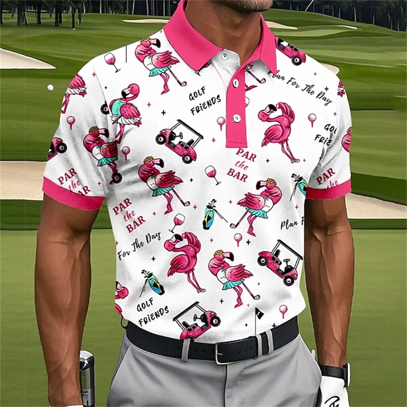 Fashion 3d Print Flamingo Grap – Summer Golf Clothing recenzja i cena