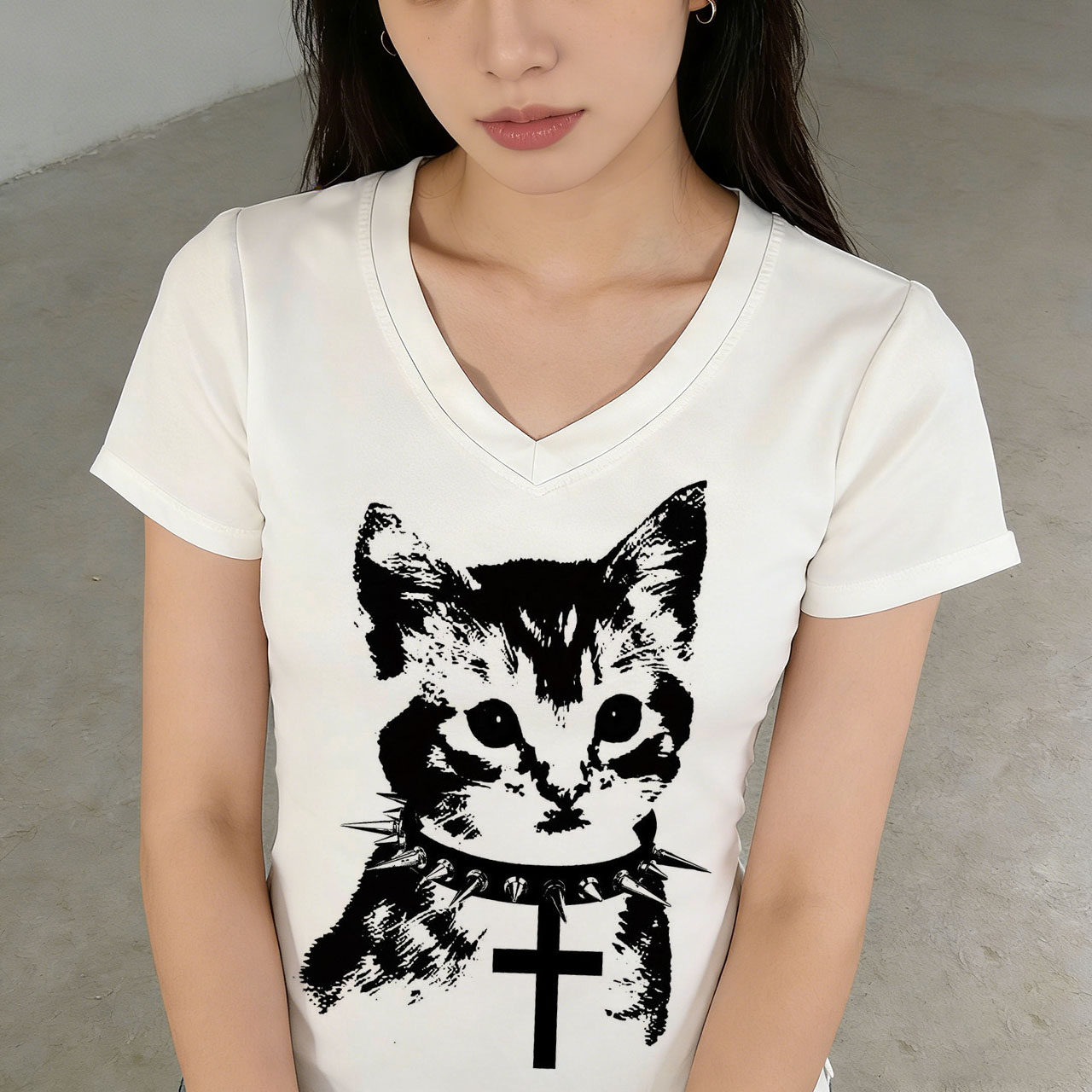 2000s Tops Kpop Emo Women Top  – Summer Grunge Clothing recenzja i cena