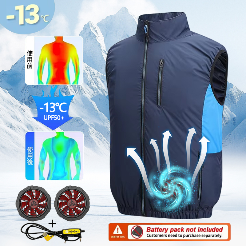 Fan Vest, Fan Jacket for Men a – Yours Clothing Summer Jackets recenzja i cena